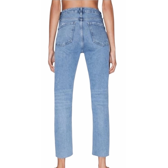 ZARA NWT Slim High Rise Ankle Length Jeans Size 6 - Picture 3 of 8